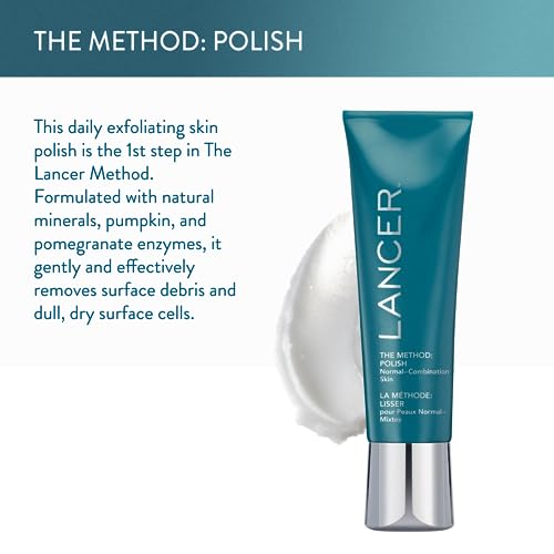 Lancer Skincare The Method: Polish Facial Exfoliator, Daily Exfoliating Face Wash with Natural Minerals, Polish Normal-Combination Skin, 2 Fluid Ounces - Image 2