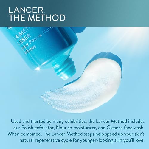 Lancer Skincare The Method: Polish Facial Exfoliator, Daily Exfoliating Face Wash with Natural Minerals, Polish Normal-Combination Skin, 2 Fluid Ounces - Image 3