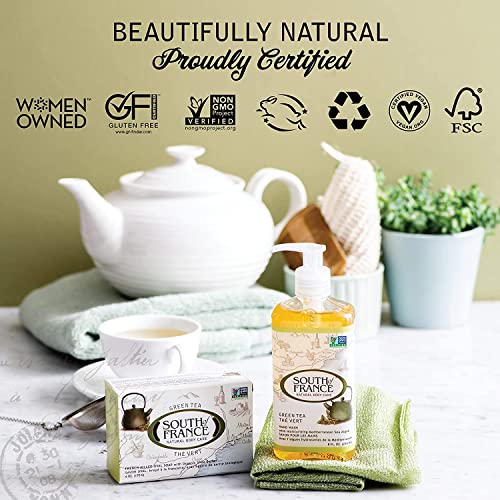 South Of France Natural Body Care Triple Milled Large 6OZ Bar Soap (Green Tea, 4 Bars) - Image 5