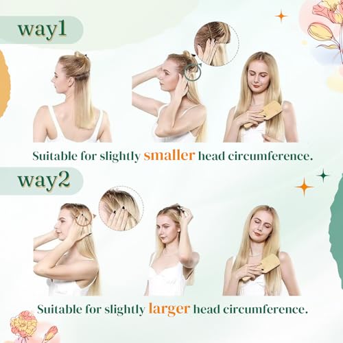 Easyouth Ash Blonde Human Hair Wire Extensions Fish Wire Hair Extensions Human Hair Fish Line Hair Extensions Ash Blonde Mix Bleach Blonde Layered Wire Hair Extensions Human Hair 20 inch 100g - Image 8
