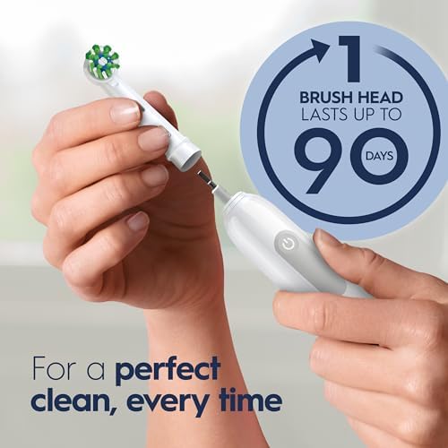 Oral-B Pro 1000 CrossAction Electric Toothbrush, Black and White, 2 Count - Image 5