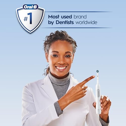 Oral-B Pro 1000 CrossAction Electric Toothbrush, Black and White, 2 Count - Image 6