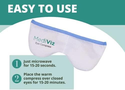 Warm Compress Eye Mask - Moist Heat Compress for Irritated Eyes and Eyelid Lumps and Bumps - Image 3