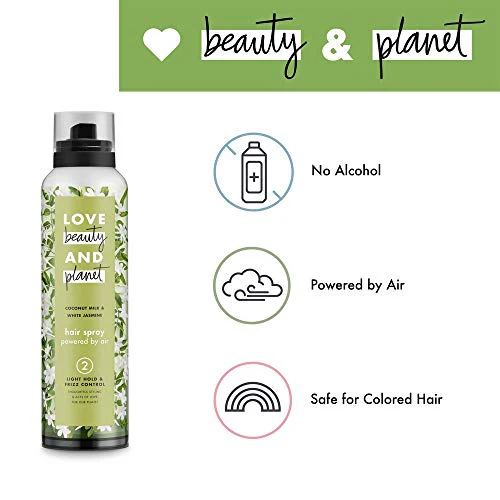 Love Beauty and Planet Frizz Control Hair Spray Coconut Milk and White Jasmine 6.8 oz - Image 5