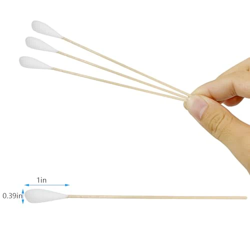 6 Inch Long Cotton Swabs (Large Size) 100pcs for Pets, Gun Cleaning or Makeup - Image 2