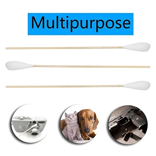 6 Inch Long Cotton Swabs (Large Size) 100pcs for Pets, Gun Cleaning or Makeup - Image 4