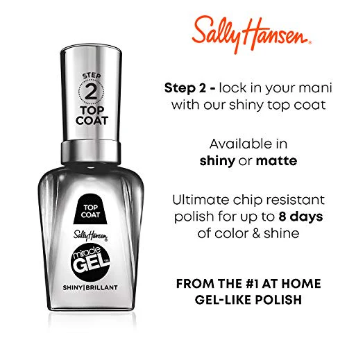 Sally Hansen Miracle Gel Nail Polish, Shade Purplexed #579 (Pack of 2) - Image 4