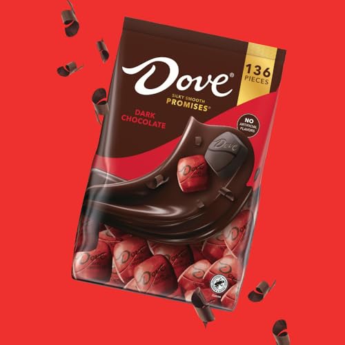 DOVE PROMISES Dark Chocolate Candy - Bulk Chocolate Candy Individually Wrapped, 136 Ct Bulk Bag - Image 2