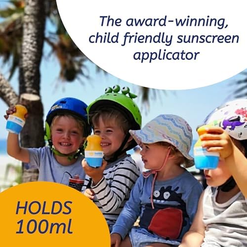 Solar Buddies Sunscreen Applicator - Pink Pack of 3 - BPA-Free Refillable Roll on Sponge Sunscreen, Suncream & Lotion Applicator For Kids, Adults & Families - Holds 3.4fl oz, Perfect Size for Travel - Image 2