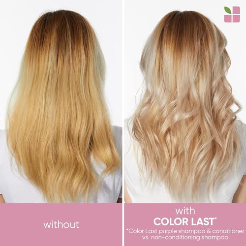 Biolage Color Last Purple Shampoo |Neutralizes Brass & Unwanted Yellow Tones |With Fig & Orchid |For Color Treated Hair |Paraben-Free |Vegan - Image 2