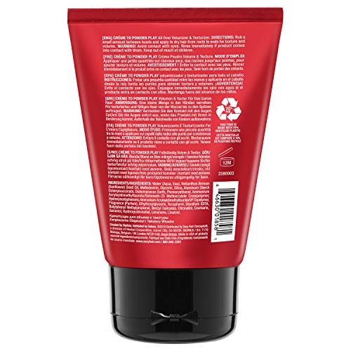 SexyHair Big Creme 2 Powder Play All Over Volumizer and Texturizer, 3.4 Oz | Up to 100% More Volume | Creme to Powder Formula | All Hair Types - Image 2