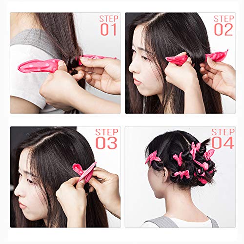 40 Soft Heatless Hair Curlers - Large Overnight Pillow Sponge Rollers for Curly Hairstyle - Image 5