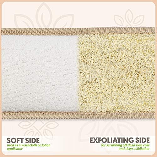 Almooni Natural Egyptian Loofah Back Scrubbers for Use in Shower, Exfoliating Natural Loofah Back Scrubber for Shower for Men and Women to Clean Your Back Deeply - 1 Count (1 Pack) - Image 5