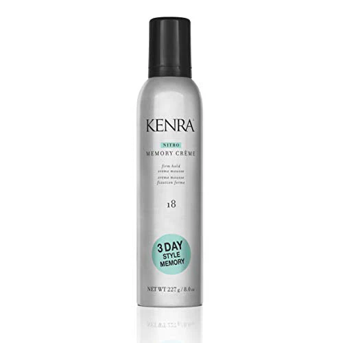 Kenra Nitro Memory Crème 18 | Firm Hold Crème Mousse | 3 Day Style Memory | 1st Nitrogen Crème Mousse | No Stick Application | All Hair Types
