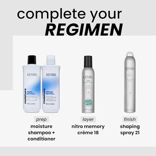 Kenra Nitro Memory Crème 18 | Firm Hold Crème Mousse | 3 Day Style Memory | 1st Nitrogen Crème Mousse | No Stick Application | All Hair Types - Image 6