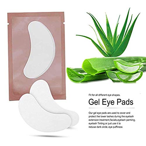 Ocim 100 Pairs Gel Pads Lash Extensions,Eye Lash Pads Hydrogel Patches for Eyelash Extension,Pink - Image 3