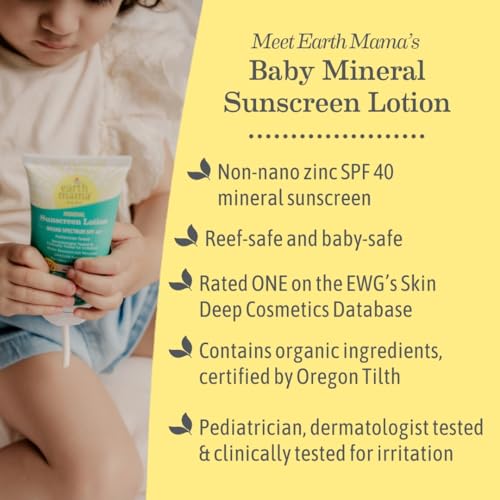Earth Mama Baby Face Mineral Sunscreen Stick & Lotion Set, SPF 40 | Reef Safe, Non-Nano Zinc, Contains Organic Cocoa Butter, Shea Butter, Aloe & Calendula | Babies, Kids & Family - Image 3