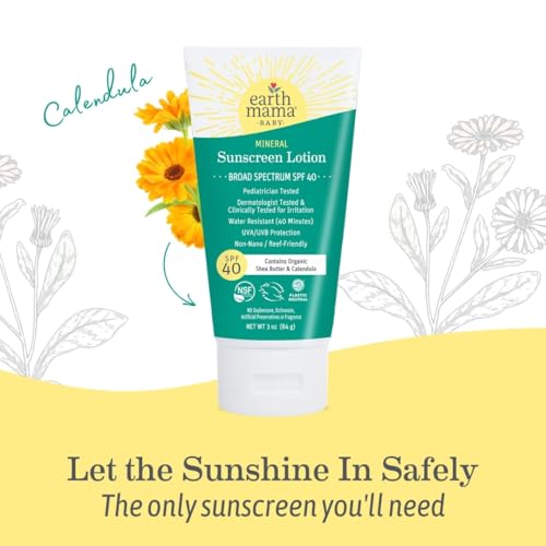 Earth Mama Baby Face Mineral Sunscreen Stick & Lotion Set, SPF 40 | Reef Safe, Non-Nano Zinc, Contains Organic Cocoa Butter, Shea Butter, Aloe & Calendula | Babies, Kids & Family - Image 7