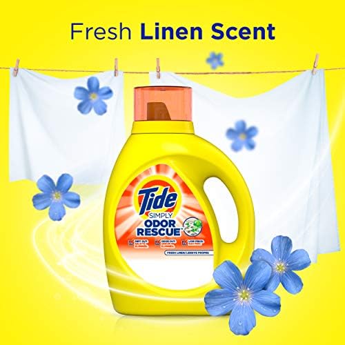 Tide Simply Odor Rescue Liquid Laundry Detergent, Fresh Linen, 75 fl oz 48 loads - Image 5