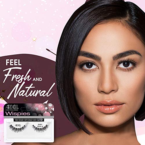 Ardell Wispies Eyelashes Baby Demi - Black, Soft Band Dramatic Volume Wispy Lashes, 4 Pack - Image 2