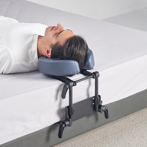 Master Massage Home Use Sleeping Mattress Top Massage Kit-Adjustable Headrest Face Pillow Cradle & Face Cushion Support Bracket, Head Face Rest Support- Eye Surgery Recovery - Cream - Image 6