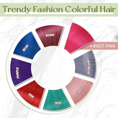 RUNATURE Seamless Tape in Hair Extensions Human Hair 22 Inch 25g 10pcs Hot Pink Hair Extensions Tape Ins Skin Weft Invisible Tape in Real Hair Extensions for Women Full Ends Natural Remy Hair - Image 6