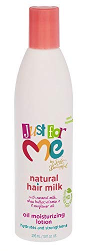 Just For Me Natural Hair Milk Lotion (3 Pack) - Hydrates & Strengthens, Contains Coconut Milk, Shea Butter, Vitamin E, Sunflower Oil, Lightweight Moisture, Reduces Frizz, 10 oz - Image 2