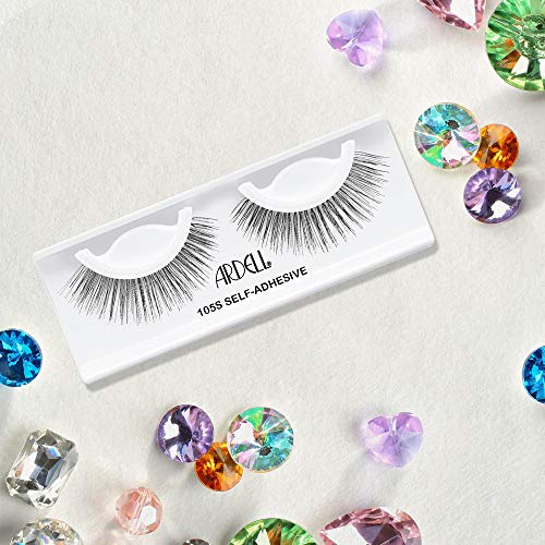 Ardell False Eyelashes Self-Adhesive 105S, Faux Mink Lashes Natural Look Strip Lash, Eye Makeup, Reusable, 4 Pack - Image 4