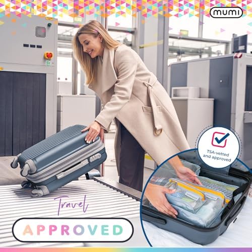 MUMI Travel Toiletry Bag Set 3 Water-Resistant Bags for Toiletries, Makeup, Shaving Essentials, Portable Organizer for Men & Women, Perfect for Travel Essentials - Image 4