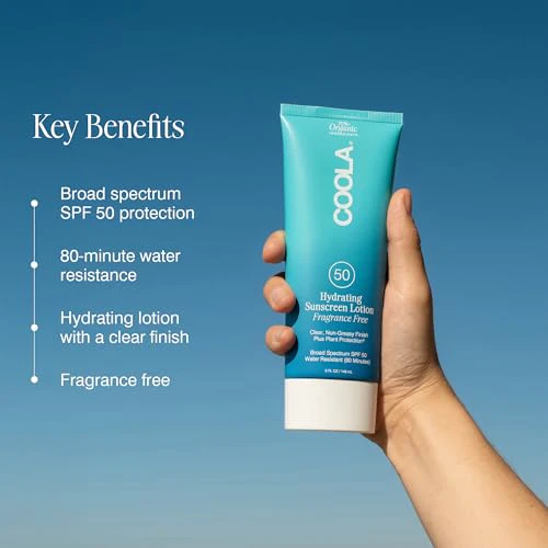 COOLA Organic Sunscreen SPF 50 Sunblock Body Lotion, Dermatologist Tested S - Image 3