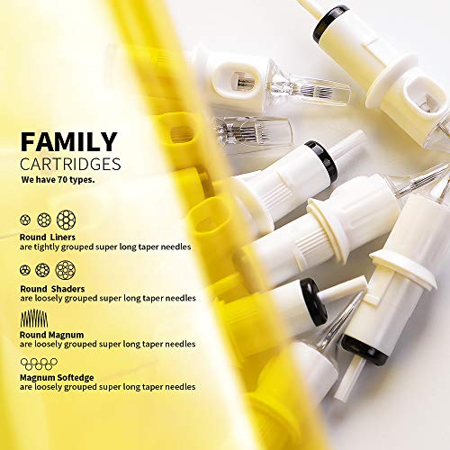 Hawink Tattoo Cartridge Needles #12 Standard 1 Round Liner X-Taper 20PCS with Membrane Professional Disposable EN05S-20-1201RL - Image 5