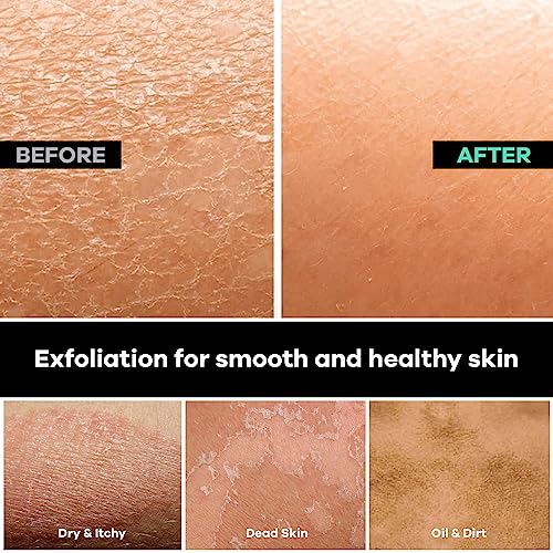 Dermasuri Deep Exfoliating Back Scrubber -Bath & Shower Back Scrub - Body Exfoliator Scraper Tool - Valentine's Gift for Her or Him - Deep Exfoliation Body Cleaner for Shower, 27" Long, 8" Wide - Image 3