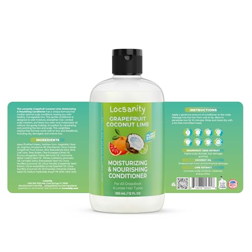 Locsanity Grapefruit Coconut & Lime Moisturizing and Nourishing Conditioner - Image 2