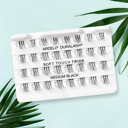 Ardell False Eyelashes Soft Touch Trios Individuals Medium Black 4 Pack - Image 5
