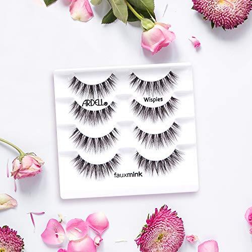 Ardell Faux Mink False Eyelashes, Wispy Natural Lashes, Reusable, Soft & Lightweight for Everyday Glam, Multipack - 2 Pack x 4 Pairs - Image 3