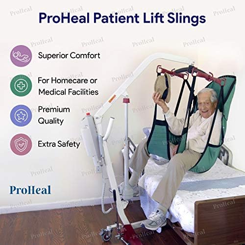 ProHeal Universal Full Body Lift Sling, Large, 56" x 41.5" - Solid Fabric Polyester Slings for Patient Lifts - Compatible with Hoyer, Invacare, McKesson, Drive, Lumex, Joerns and More - Image 5