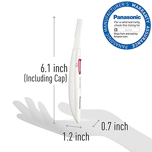 Panasonic Full Body Hair Removal for Women, Portable Sleek Design, Gentle for Bikini, Underarm, Legs Areas, Pink, 1 Count (Pack of 1) - Image 6