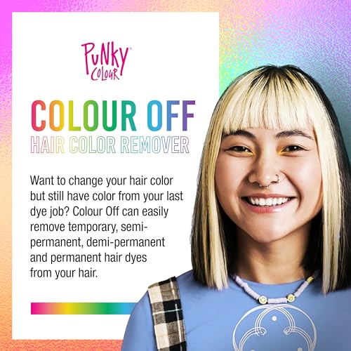 Punky Colour Off Hair Dye Remover Kit, Safely Removes Temporary, Semi-Permanent, Demi-Permanent, and Permanent Hair Colors, Easy and Gentle Hair Color Removal Solution - Image 2