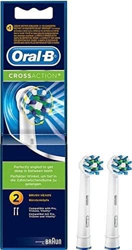 Oral-B Cross Action Electric Toothbrush Replacement Brush Heads Refill, 2 Count - Image 2