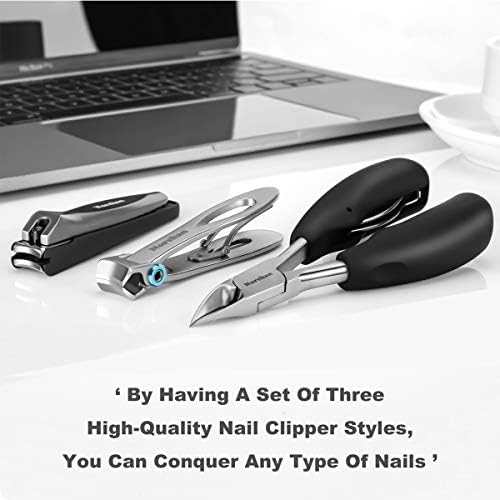 Large Nail Clippers Set, 5 Pcs Sharp Toenail and Fingernail Clippers for Men and Women (Premium, Big Size, Heavy-Duty Design) - Image 5