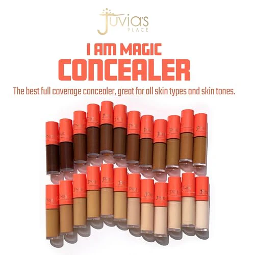 Juvia's Place I Am Magic Liquid Concealer J8 - Deep Dark w/Warm Undertone / 0.34 fl oz, Full Coverage Concealer, Makeup Concealer, Hydrating Concealer, Waterproof Concealer, Long Wear Concealer - Image 2