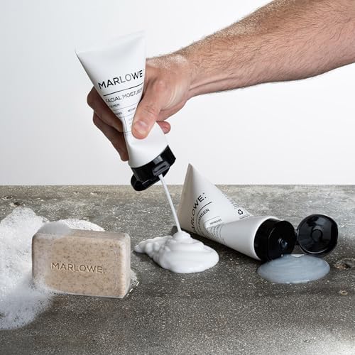 MARLOWE. No. 121 Facial Cleanser 6 oz, Daily Mens Face Wash with Natural Extracts & Antioxidants, Soothes, Purifies, Refreshes, Thick Lather, Fresh Woodsy Scent - Image 6