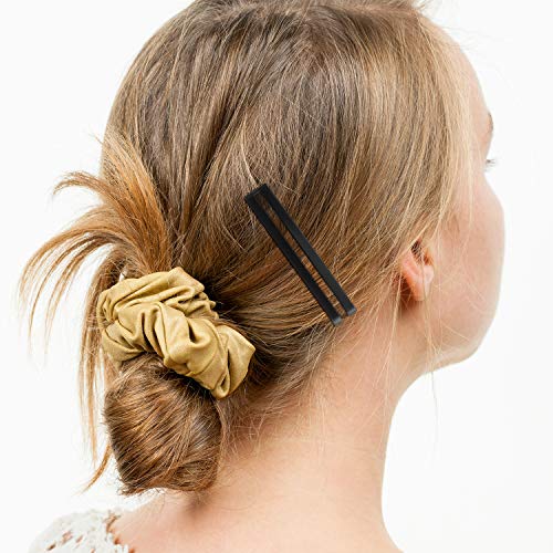 30 Pieces Hair Clip, Open Center Domed Metal Barrettes, Assorted Colors (Black, Brown, Silver), Universal Size, Lightweight, Durable, for Girls and Women - Image 6