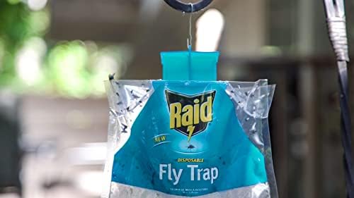 Raid Fly Trap (2-Pack), Outdoor Fly Trap, Disposable Fly Trap Bag, House Fly Trap with Food-Based Attractant, Hanging Fly Bag, 2 Home Fly Trap Bags, Outside Fly Control for Home, Hanging Fly Bait Bags - Image 4