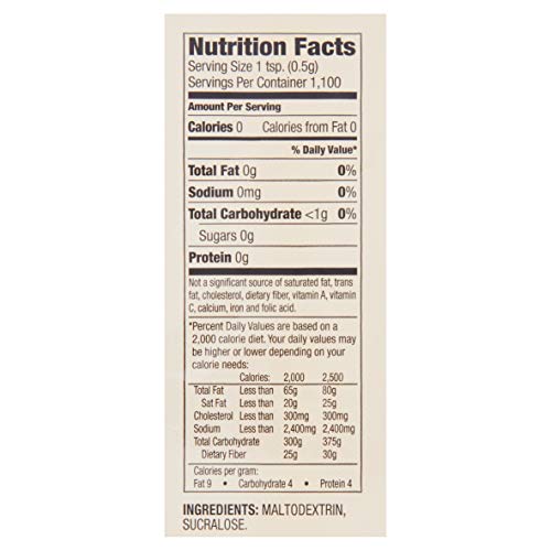 Sweetener with Sucralose, 19.4 Oz,Tastes Like Sugar, Great for Baking! Zero Calorie Sweetener (Pack of 1) - Image 3