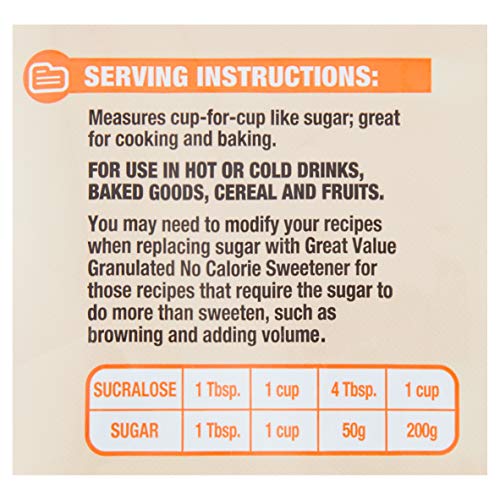 Sweetener with Sucralose, 19.4 Oz,Tastes Like Sugar, Great for Baking! Zero Calorie Sweetener (Pack of 1) - Image 4