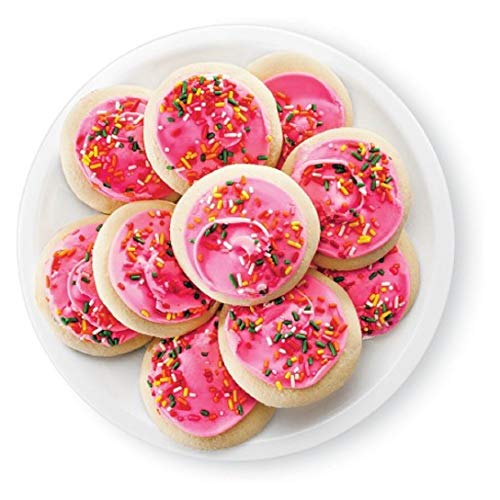 Pink Iced Frosted Sugar Cookies with Multi-Colored Rainbow Sprinkles (10 ct.) by Market Pantry - Image 2