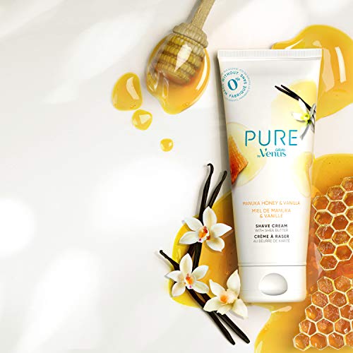 Pure by Gillette Venus Shaving Cream Manuka Honey and Vanilla, 6oz (Pack of 2) - Image 4