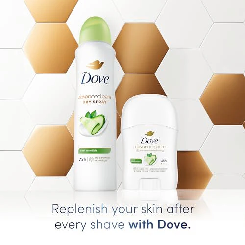 Dove Advanced Care Antiperspirant Deodorant Stick Cool Essentials 36 Ct for helping your skinbarrier repair after shaving 72h odor control and all-day sweatprotection with ProCeramide Technology 0.5oz - Image 6