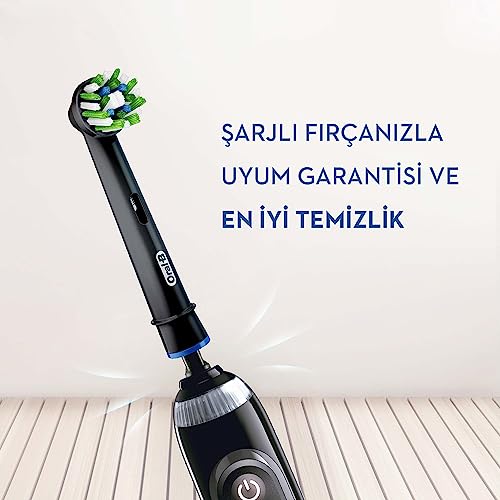 Oral-B Cross Action Toothbrush Replacement Head Black 4 Pack - Image 5